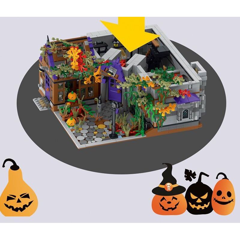 JMBRICKLAYER 30121 MorkModel 031056 Mork Model 031056 BIỆT THỰ BÍ ẨN bộ đồ chơi xếp lắp ráp ghép mô hình Creator MYSTERY MANSION Sáng Tạo 4190 khối