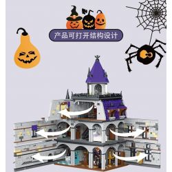 JMBRICKLAYER 30121 MorkModel 031056 Mork Model 031056 BIỆT THỰ BÍ ẨN bộ đồ chơi xếp lắp ráp ghép mô hình Creator MYSTERY MANSION Sáng Tạo 4190 khối