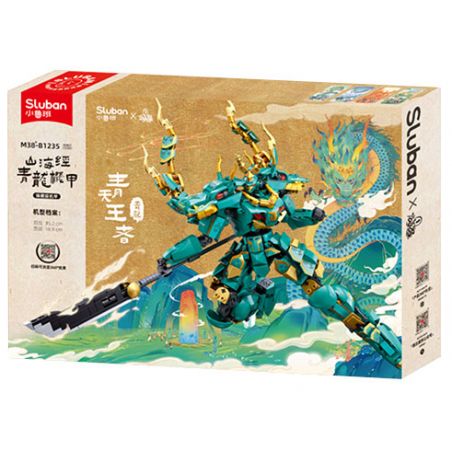 SLUBAN M38-B1235 B1235 1235 M38B1235 38-B1235 SƠN HẢI KINH ĐIỂN THANH LONG CƠ GIÁP THIÊN VƯƠNG bộ đồ chơi xếp lắp ráp ghép mô hình 704 khối