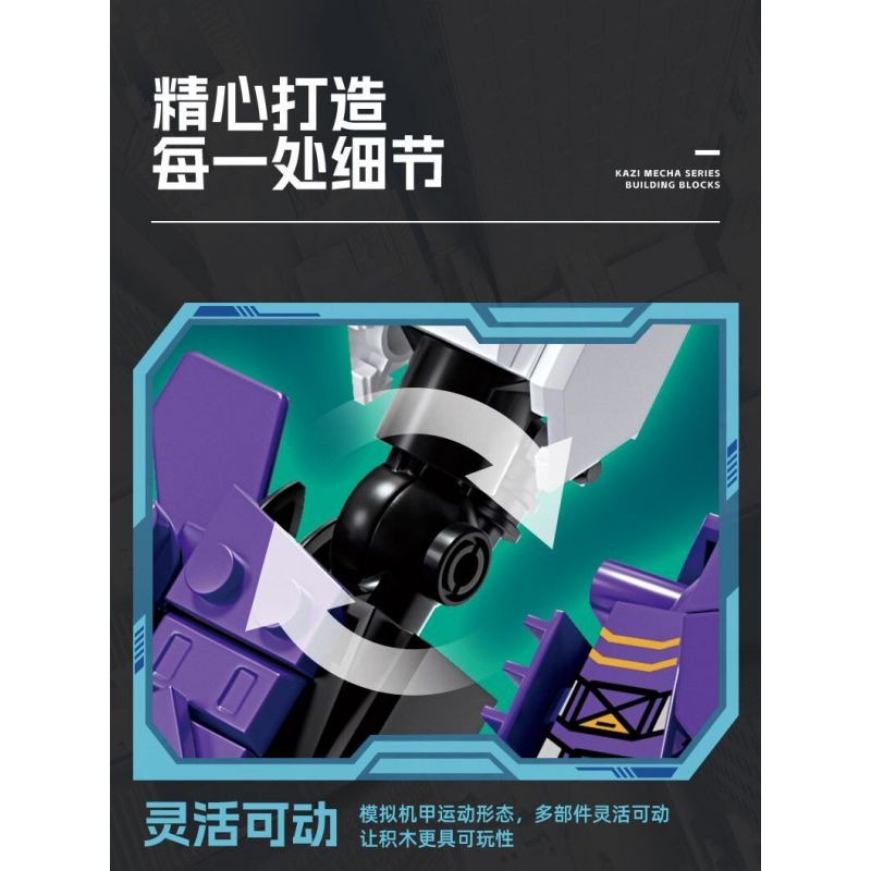 Kazi KY8100 8100 CHIẾN BINH ĐỊA NGỤC SỐ MECHA bộ đồ chơi xếp lắp ráp ghép mô hình SAMURAI MECHA 1517 khối