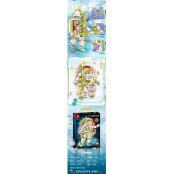 LEIBAO 8016 HOA DỌC ĐƯỜNG PHI HÀNH GIA VÀ bộ đồ chơi xếp lắp ráp ghép mô hình ASTRONAUTS AND FLOWERS 1144 khối