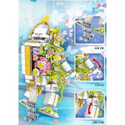 LEIBAO 8016 HOA DỌC ĐƯỜNG PHI HÀNH GIA VÀ bộ đồ chơi xếp lắp ráp ghép mô hình ASTRONAUTS AND FLOWERS 1144 khối
