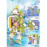 LEIBAO 8016 HOA DỌC ĐƯỜNG PHI HÀNH GIA VÀ bộ đồ chơi xếp lắp ráp ghép mô hình ASTRONAUTS AND FLOWERS 1144 khối