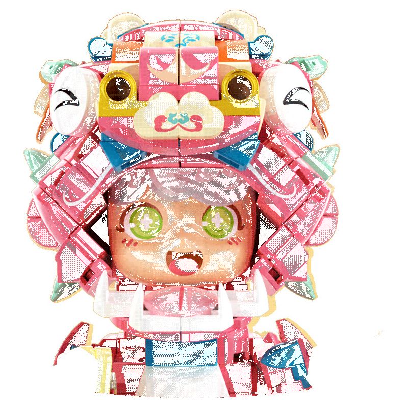 INBRIXX 882010 HỘP QUÀ TẶNG GIỚI HẠN DRAGON TO MONEY KUN NĂM RỒNG bộ đồ chơi xếp lắp ráp ghép mô hình Creator DESIGNER TOY SERIES Sáng Tạo 1354 khối