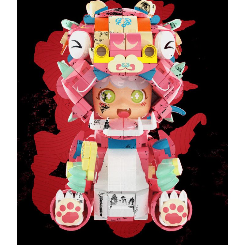 INBRIXX 882010 HỘP QUÀ TẶNG GIỚI HẠN DRAGON TO MONEY KUN NĂM RỒNG bộ đồ chơi xếp lắp ráp ghép mô hình Creator DESIGNER TOY SERIES Sáng Tạo 1354 khối