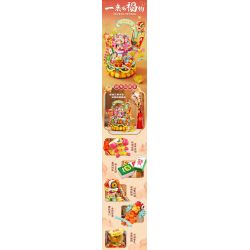 INBRIXX 882010 HỘP QUÀ TẶNG GIỚI HẠN DRAGON TO MONEY KUN NĂM RỒNG bộ đồ chơi xếp lắp ráp ghép mô hình Creator DESIGNER TOY SERIES Sáng Tạo 1354 khối