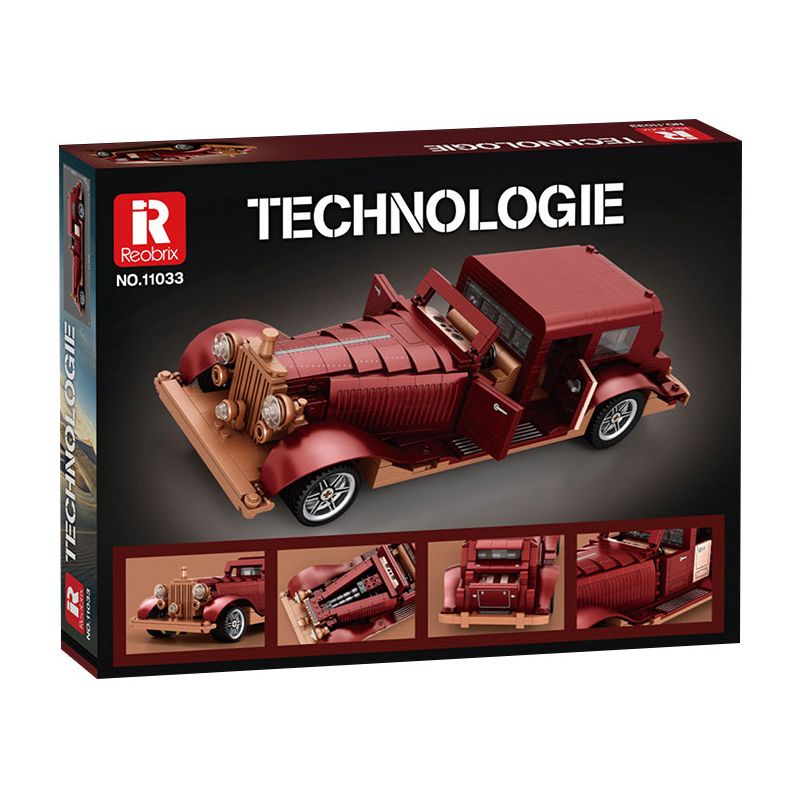 REOBRIX 11033 XE CỔ ĐIỂN ẢO tỷ lệ 1:12 bộ đồ chơi xếp lắp ráp ghép mô hình Creator Sáng Tạo 865 khối