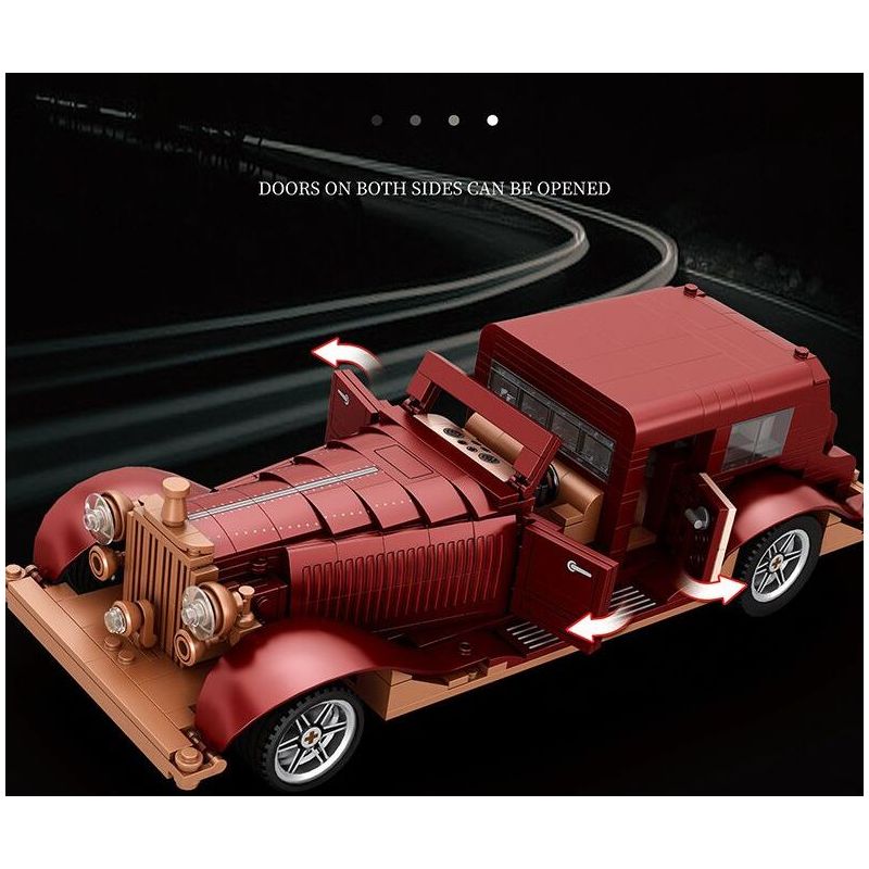 REOBRIX 11033 XE CỔ ĐIỂN ẢO tỷ lệ 1:12 bộ đồ chơi xếp lắp ráp ghép mô hình Creator Sáng Tạo 865 khối