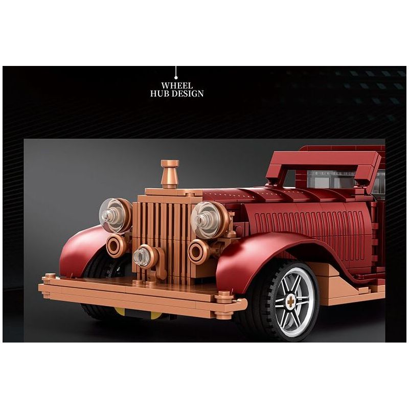 REOBRIX 11033 XE CỔ ĐIỂN ẢO tỷ lệ 1:12 bộ đồ chơi xếp lắp ráp ghép mô hình Creator Sáng Tạo 865 khối