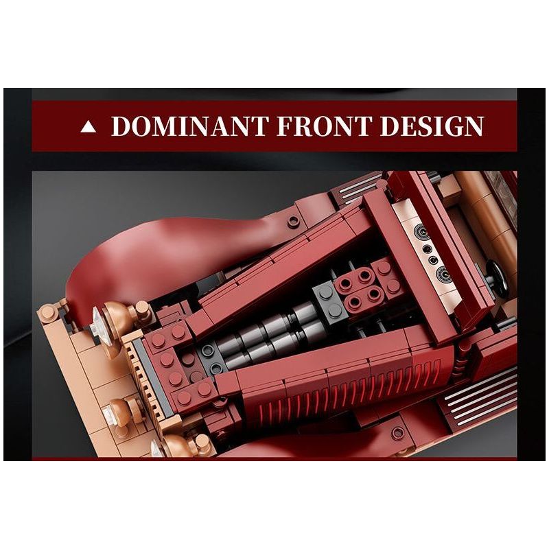 REOBRIX 11033 XE CỔ ĐIỂN ẢO tỷ lệ 1:12 bộ đồ chơi xếp lắp ráp ghép mô hình Creator Sáng Tạo 865 khối