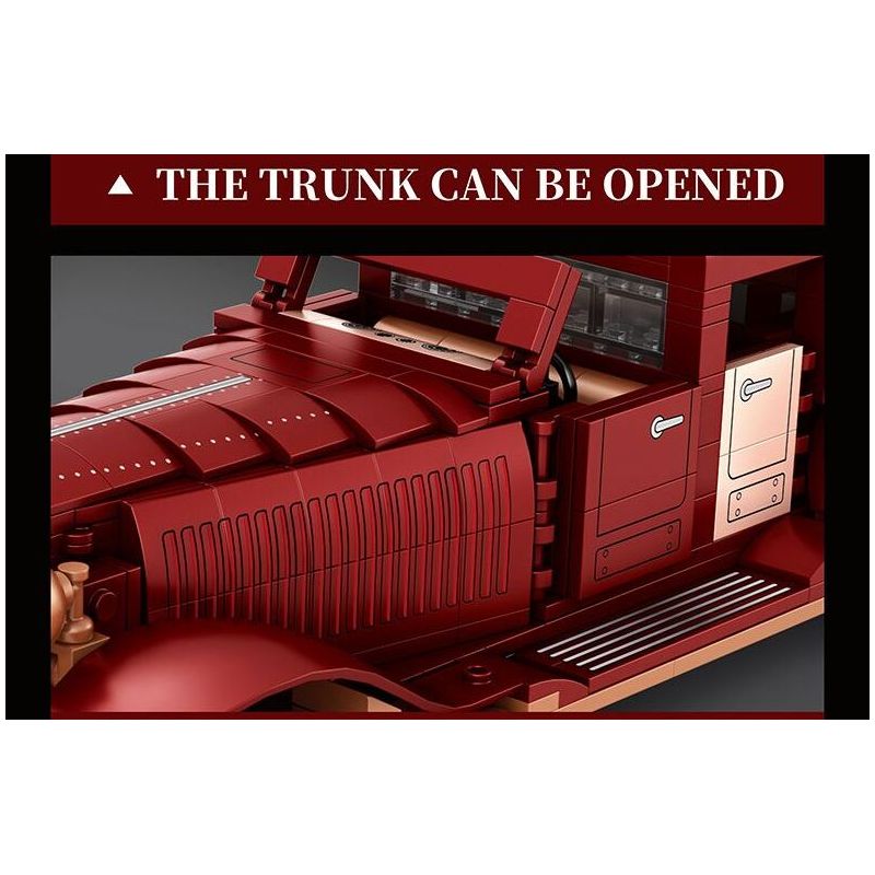 REOBRIX 11033 XE CỔ ĐIỂN ẢO tỷ lệ 1:12 bộ đồ chơi xếp lắp ráp ghép mô hình Creator Sáng Tạo 865 khối