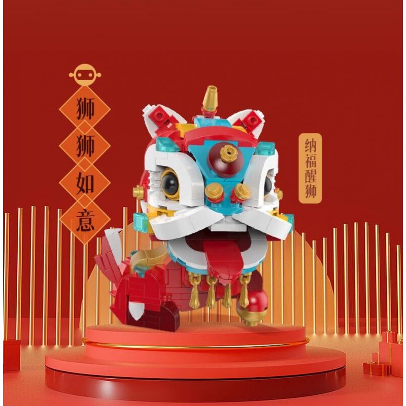 JAKI JK20236 20236 HỘP QUÀ SHAN HAI JING NIAN BEAST 2024 PHIÊN BẢN GIỚI HẠN NĂM MỚI bộ đồ chơi xếp lắp ráp ghép mô hình Creator Sáng Tạo