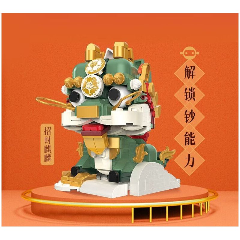 JAKI JK20236 20236 HỘP QUÀ SHAN HAI JING NIAN BEAST 2024 PHIÊN BẢN GIỚI HẠN NĂM MỚI bộ đồ chơi xếp lắp ráp ghép mô hình Creator Sáng Tạo