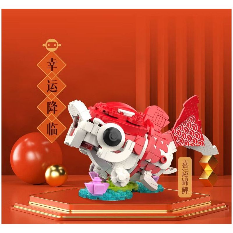 JAKI JK20236 20236 HỘP QUÀ SHAN HAI JING NIAN BEAST 2024 PHIÊN BẢN GIỚI HẠN NĂM MỚI bộ đồ chơi xếp lắp ráp ghép mô hình Creator Sáng Tạo