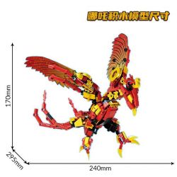 LE YI 62020 NEZHA bộ đồ chơi xếp lắp ráp ghép mô hình 651 khối