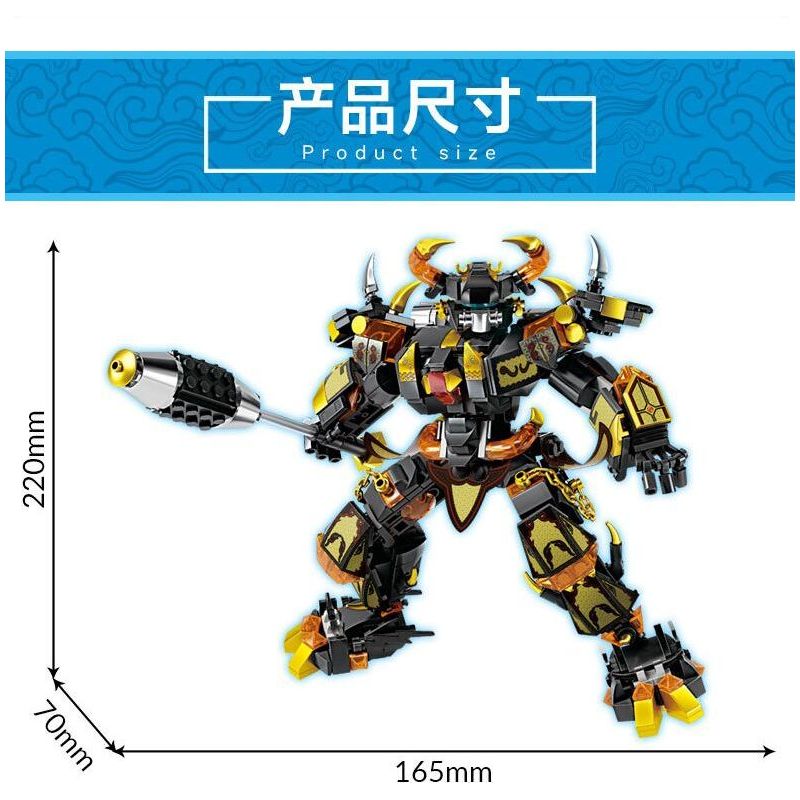 LE YI 62021 BÒ QUỶ VƯƠNG bộ đồ chơi xếp lắp ráp ghép mô hình 650 khối