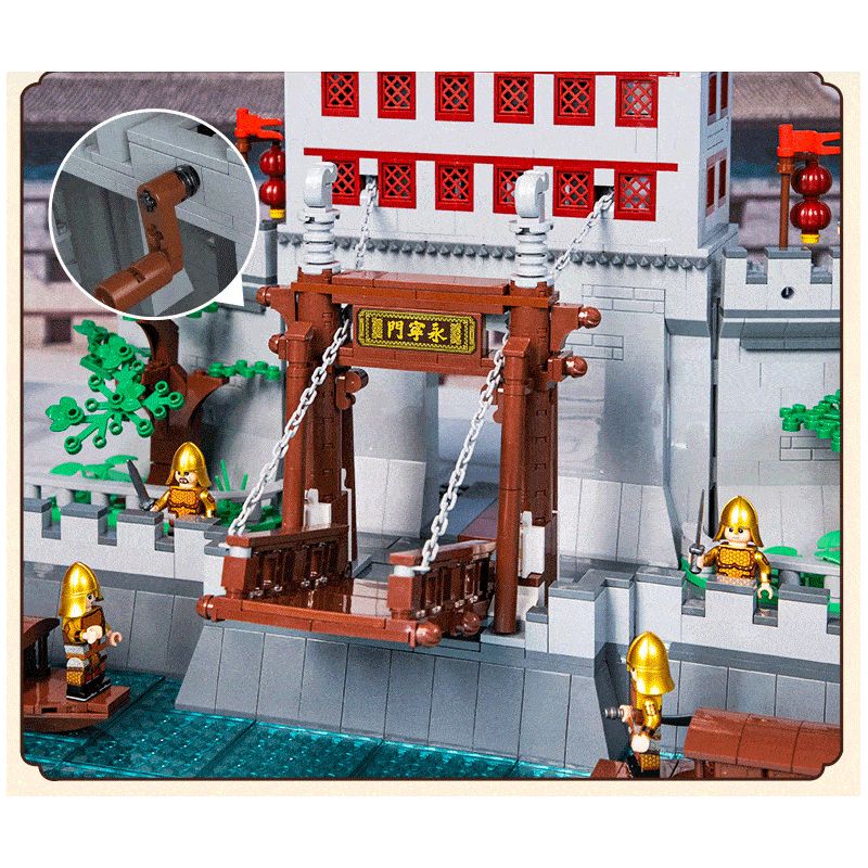 PANTASY 11019 CÂU CHUYỆN VỀ TƯỜNG THÀNH CỔNG VĨNH NINH CỦA TÂY AN bộ đồ chơi xếp lắp ráp ghép mô hình Historical 1500 khối