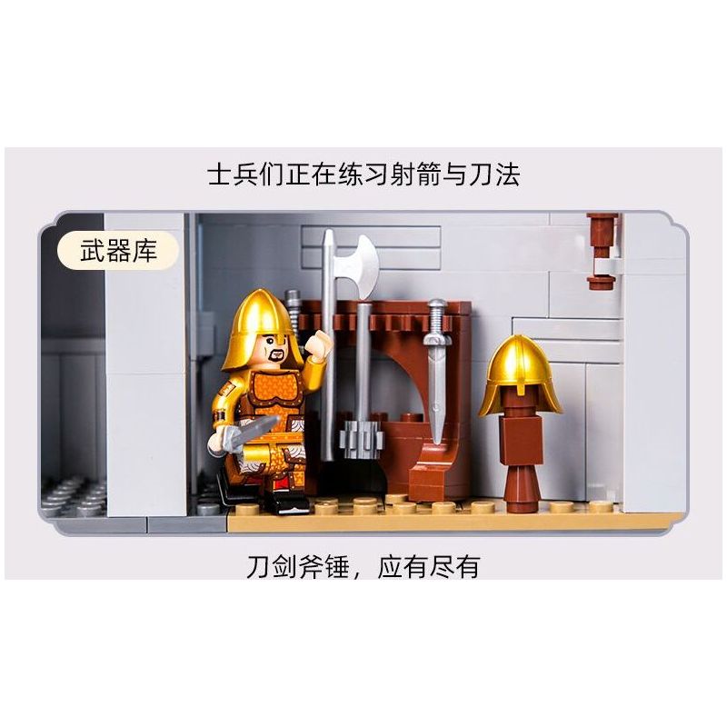 PANTASY 11019 CÂU CHUYỆN VỀ TƯỜNG THÀNH CỔNG VĨNH NINH CỦA TÂY AN bộ đồ chơi xếp lắp ráp ghép mô hình Historical 1500 khối