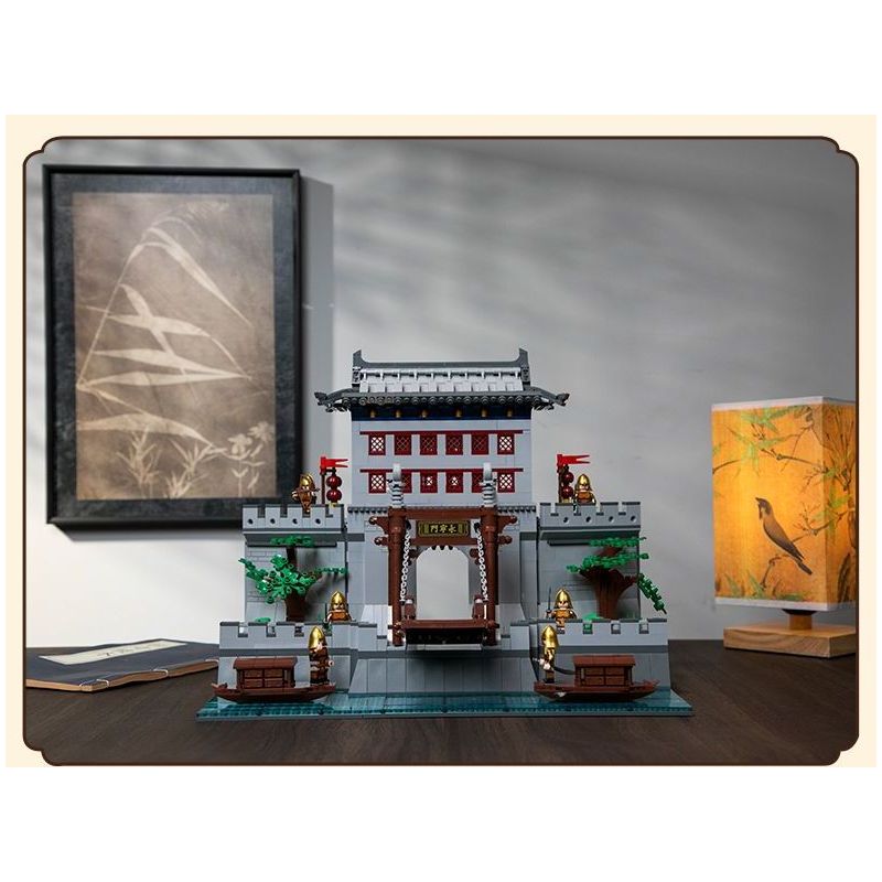 PANTASY 11019 CÂU CHUYỆN VỀ TƯỜNG THÀNH CỔNG VĨNH NINH CỦA TÂY AN bộ đồ chơi xếp lắp ráp ghép mô hình Historical 1500 khối