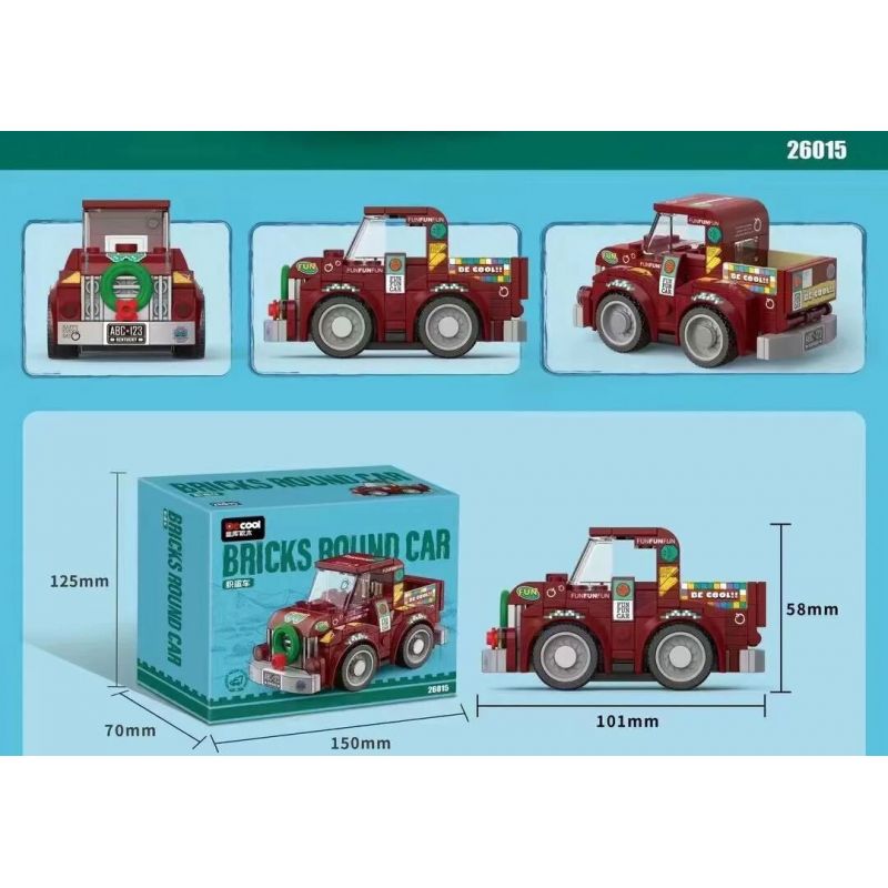 DECOOL BRICKCOOL 26013 26014 26015 26016 XE CHỞ TRỨNG bộ đồ chơi xếp lắp ráp ghép mô hình Racers Đua Tốc Độ