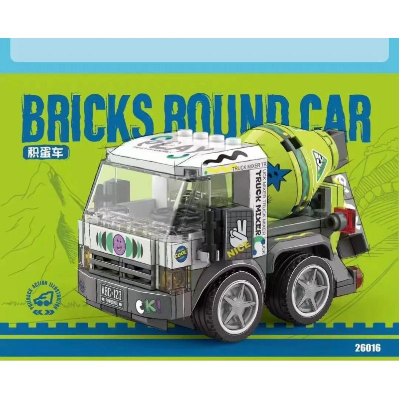 DECOOL BRICKCOOL 26013 26014 26015 26016 XE CHỞ TRỨNG bộ đồ chơi xếp lắp ráp ghép mô hình Racers Đua Tốc Độ