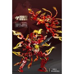 SEMBO 103332 MECHA THÉP GIÁP SUZAKU bộ đồ chơi xếp lắp ráp ghép mô hình 534 khối