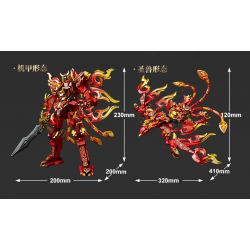 SEMBO 103332 MECHA THÉP GIÁP SUZAKU bộ đồ chơi xếp lắp ráp ghép mô hình 534 khối