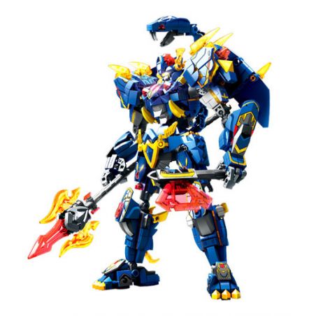 SEMBO 103333 CƠ GIÁP THÉP MA THUẬT HUYỀN VŨ bộ đồ chơi xếp lắp ráp ghép mô hình 799 khối