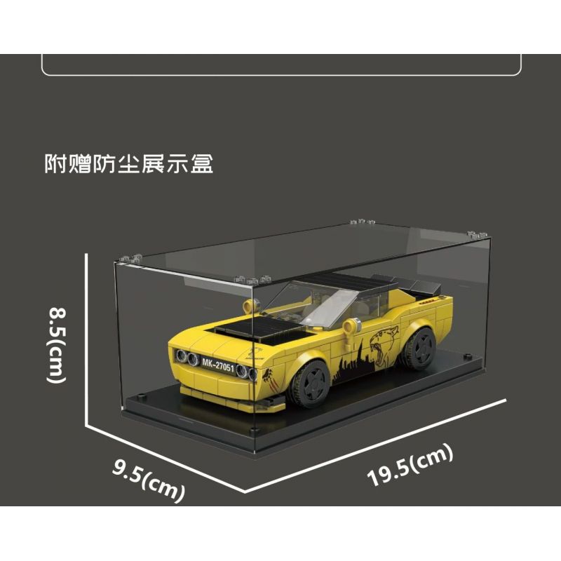 MouldKing 27051 Mould King 27051 SRT THÁCH THỨC bộ đồ chơi xếp lắp ráp ghép mô hình Speed Champions Racing Cars CHALLENGER SRT Đua Xe Công Thức 368 khối