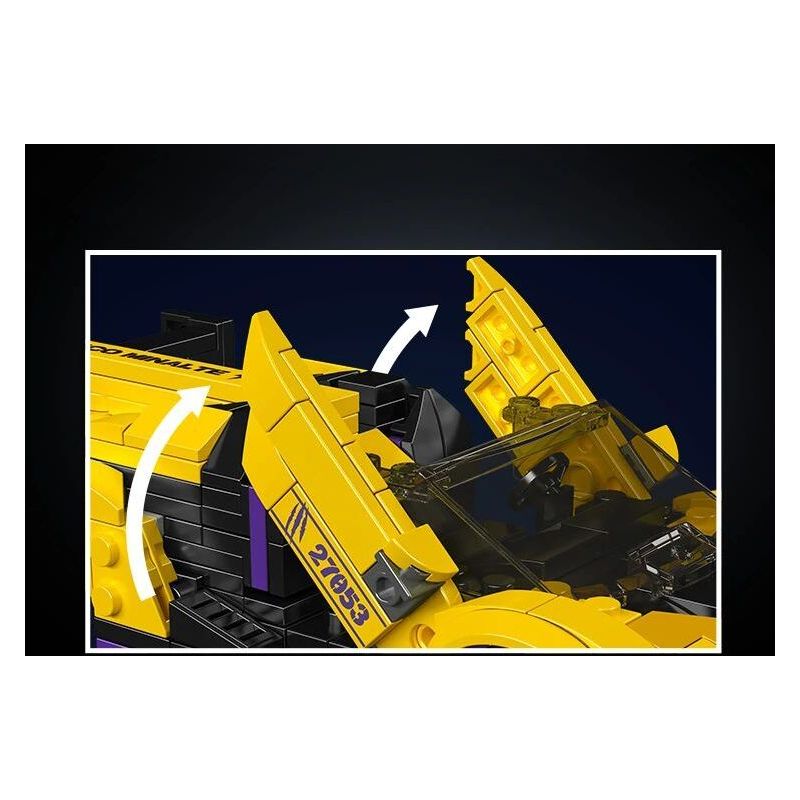 MouldKing 27053 Mould King 27053 CHẤT ĐỘC RAMBO bộ đồ chơi xếp lắp ráp ghép mô hình Speed Champions Racing Cars VENENO Đua Xe Công Thức 365 khối