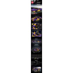 MouldKing 27054 Mould King 27054 BÒ TRĂM NĂM bộ đồ chơi xếp lắp ráp ghép mô hình Speed Champions Racing Cars Đua Xe Công Thức 344 khối