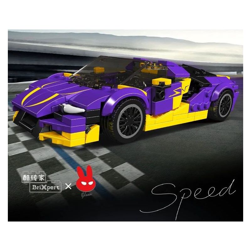 MouldKing 27054 Mould King 27054 BÒ TRĂM NĂM bộ đồ chơi xếp lắp ráp ghép mô hình Speed Champions Racing Cars Đua Xe Công Thức 344 khối