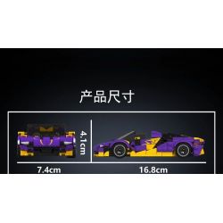 MouldKing 27054 Mould King 27054 BÒ TRĂM NĂM bộ đồ chơi xếp lắp ráp ghép mô hình Speed Champions Racing Cars Đua Xe Công Thức 344 khối