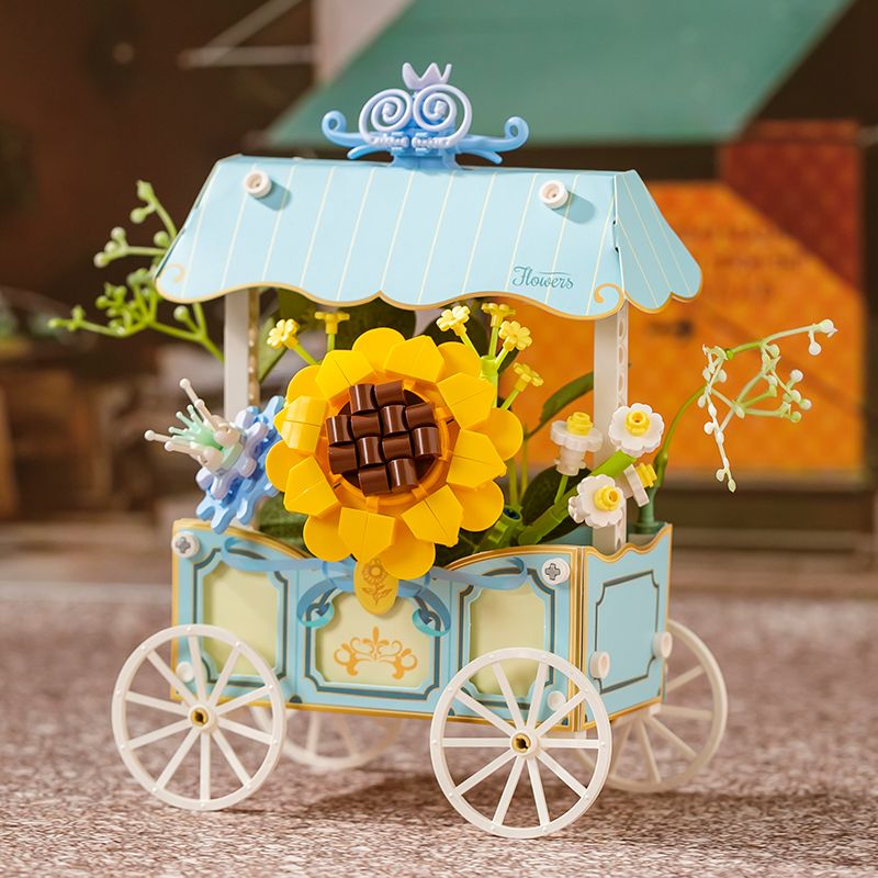 PANTASY 15026 non Lego CHUYỆN CHIẾC PHAO PHÁP bộ đồ chơi xếp lắp ráp ghép mô hình SUNFLOWER CART 500 khối