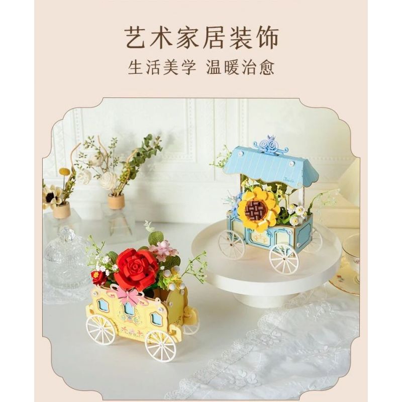 PANTASY 15026 CHUYỆN CHIẾC PHAO PHÁP bộ đồ chơi xếp lắp ráp ghép mô hình SUNFLOWER CART 500 khối