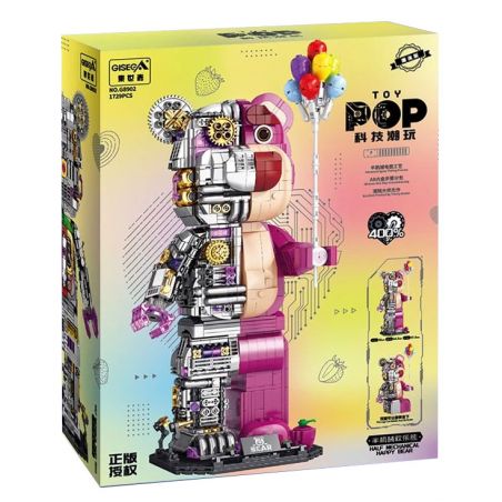 GISEGA G8902 8902 GẤU HẠNH PHÚC CYBORG bộ đồ chơi xếp lắp ráp ghép mô hình 1729 khối