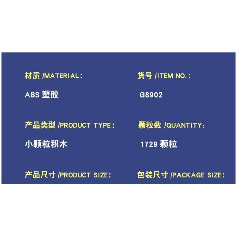 GISEGA G8902 8902 GẤU HẠNH PHÚC CYBORG bộ đồ chơi xếp lắp ráp ghép mô hình 1729 khối