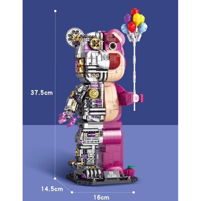 GISEGA G8902 8902 GẤU HẠNH PHÚC CYBORG bộ đồ chơi xếp lắp ráp ghép mô hình 1729 khối