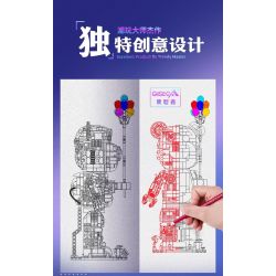 GISEGA G8902 8902 GẤU HẠNH PHÚC CYBORG bộ đồ chơi xếp lắp ráp ghép mô hình 1729 khối