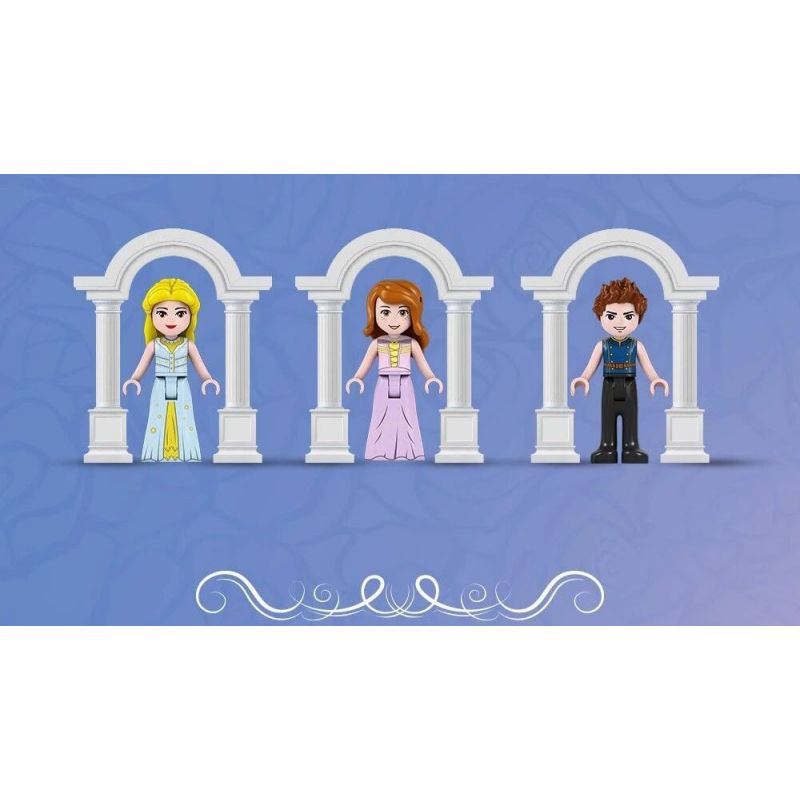 FORANGE FC3514 3514 LÂU ĐÀI BĂNG CHUYỀN CỔ TÍCH bộ đồ chơi xếp lắp ráp ghép mô hình Girl Con Gái 974 khối