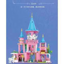 FORANGE FC3514 3514 LÂU ĐÀI BĂNG CHUYỀN CỔ TÍCH bộ đồ chơi xếp lắp ráp ghép mô hình Girl Con Gái 974 khối