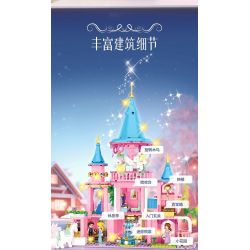 FORANGE FC3514 3514 LÂU ĐÀI BĂNG CHUYỀN CỔ TÍCH bộ đồ chơi xếp lắp ráp ghép mô hình Girl Con Gái 974 khối