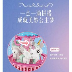 FORANGE FC3514 3514 LÂU ĐÀI BĂNG CHUYỀN CỔ TÍCH bộ đồ chơi xếp lắp ráp ghép mô hình Girl Con Gái 974 khối