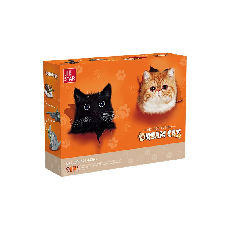 JIESTAR JJ9042 9042 MÔ HÌNH CỬA HÀNG MÈO CƯNG bộ đồ chơi xếp lắp ráp ghép mô hình Creator PET COLLECTION DREAM CAT Sáng Tạo 443 khối