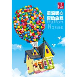 JIESTAR JJ9047 9047 NHÀ BÓNG BAY bộ đồ chơi xếp lắp ráp ghép mô hình Movie & Game BALLOON HOUSE Phim Và Trò Chơi 2626 khối