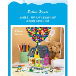 JIESTAR JJ9047 9047 NHÀ BÓNG BAY bộ đồ chơi xếp lắp ráp ghép mô hình Movie & Game BALLOON HOUSE Phim Và Trò Chơi 2626 khối