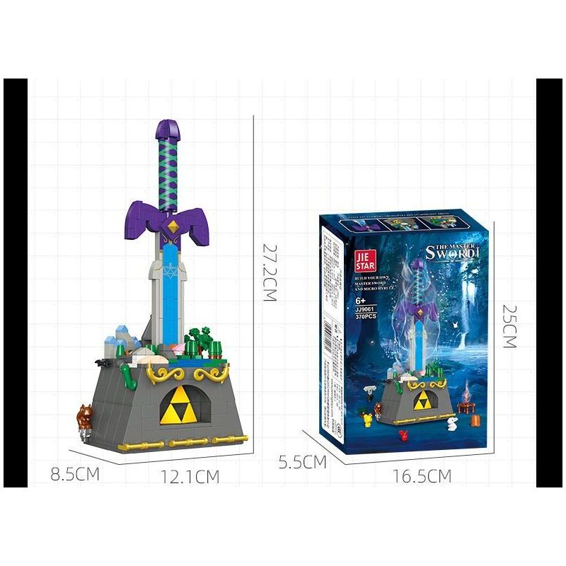 JIESTAR JJ9060 9060 ZELDA THANH KIẾM BÓNG TỐI bộ đồ chơi xếp lắp ráp ghép mô hình Movie & Game DARK LINK SWORD Phim Và Trò Chơi 392 khối