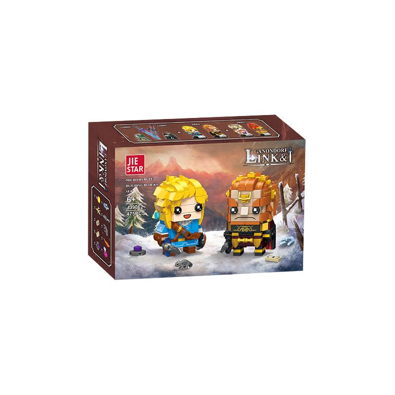 JIESTAR JJ9062 9062 ZELDA GANONDORF LIÊN KẾT bộ đồ chơi xếp lắp ráp ghép mô hình Movie & Game LINK & GANONDORF Phim Và Trò Chơi 475 khối