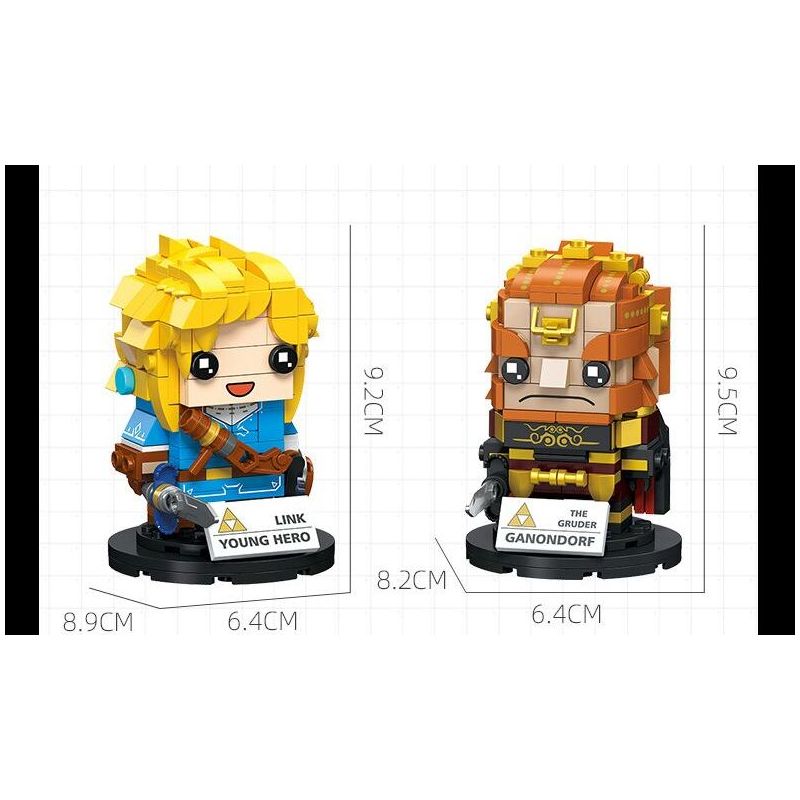 JIESTAR JJ9062 9062 ZELDA GANONDORF LIÊN KẾT bộ đồ chơi xếp lắp ráp ghép mô hình Movie & Game LINK & GANONDORF Phim Và Trò Chơi 475 khối