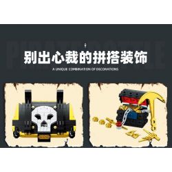 JIESTAR JJ9026 9026 CON TÀU CỔ ĐIỂN TRONG CHAI bộ đồ chơi xếp lắp ráp ghép mô hình Pirates Of The Caribbean IMPOSSIBE PIRATE BOTTLE Cướp Biển Vùng Caribe 852 khối